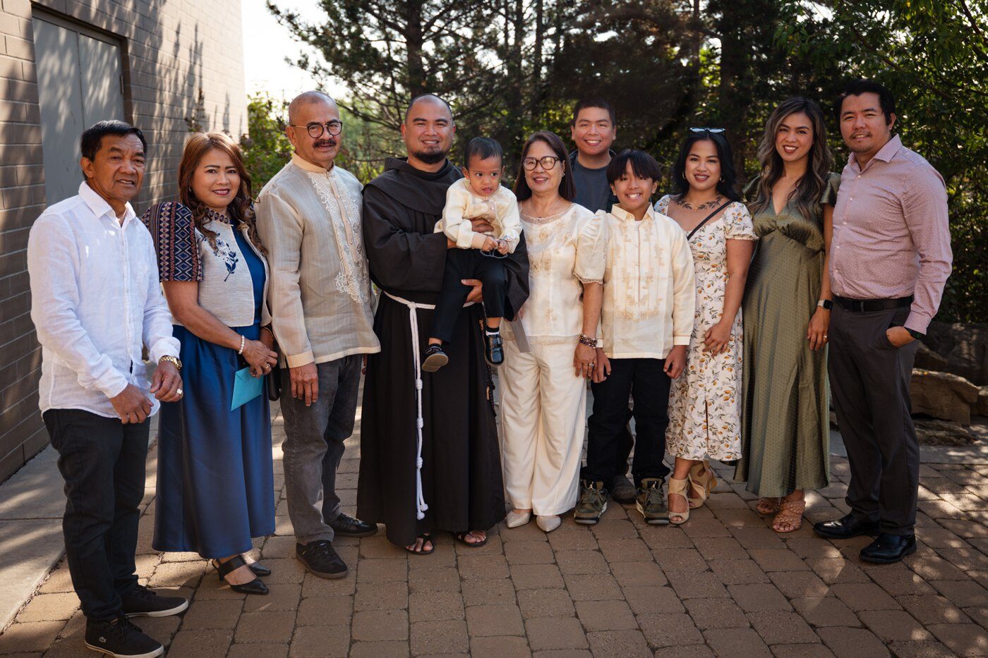 Aldin with family and loved ones at his solemn profession