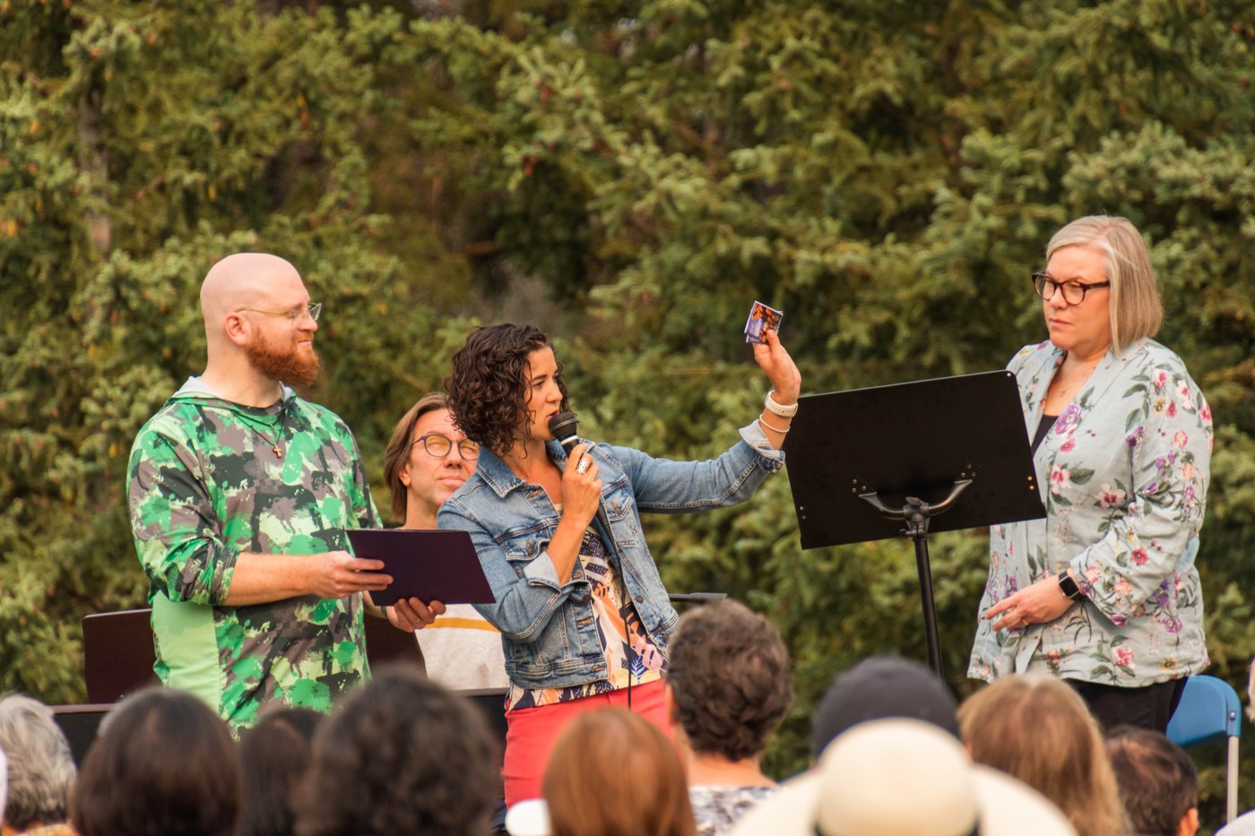 Musicians at the Mount St. Francis jubilee family festival