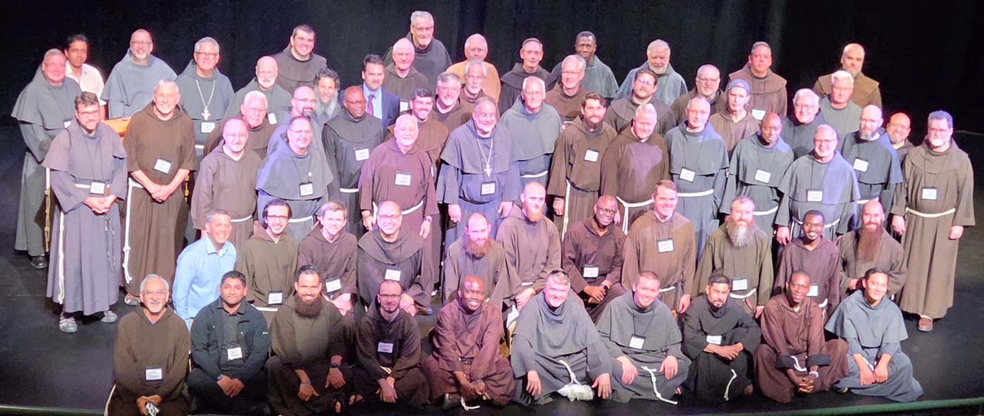 Friars from the three branches of the First Order gathered at St. Bonaventure University